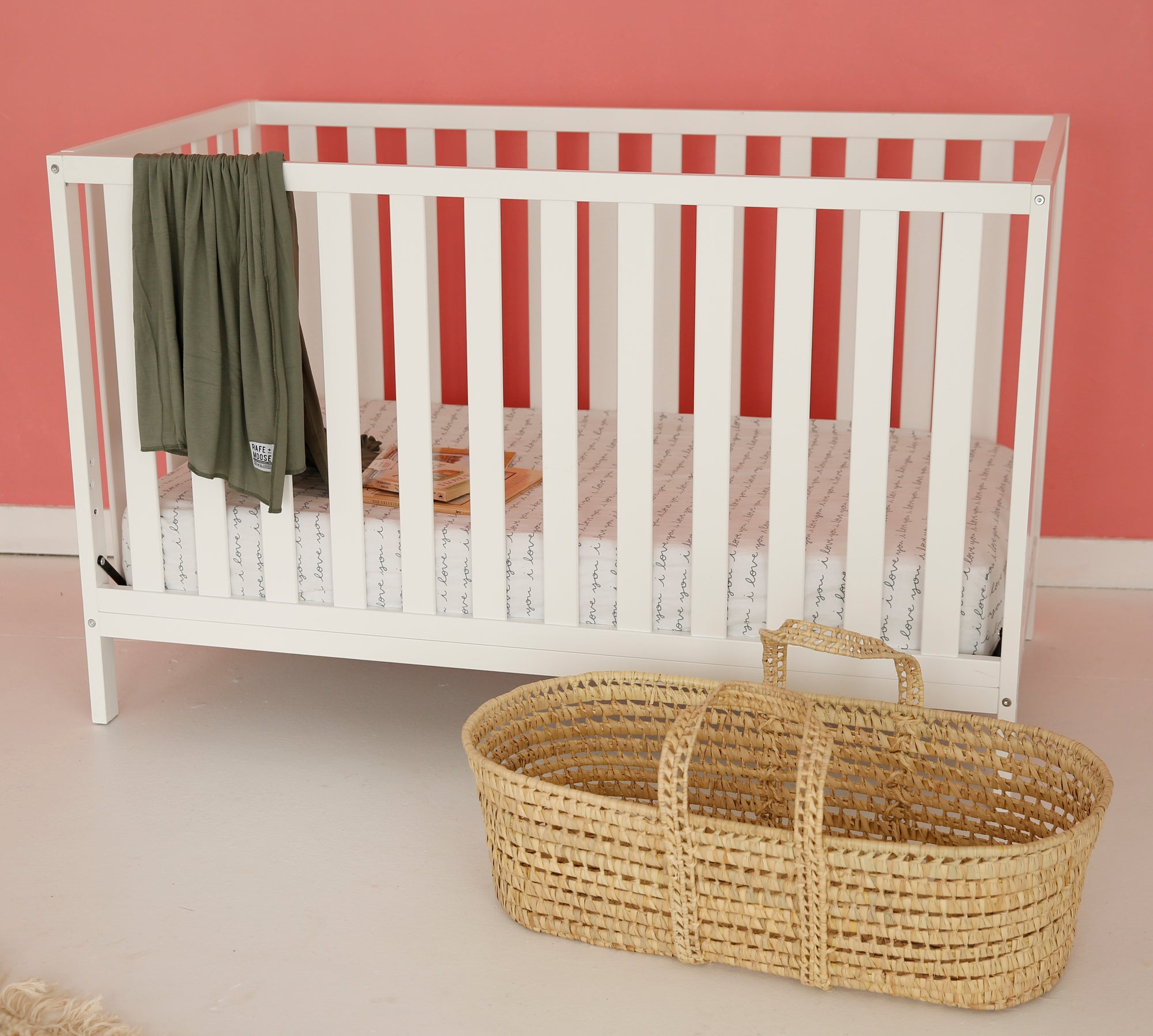 Handwoven Straw Bassinet // Moses Crib