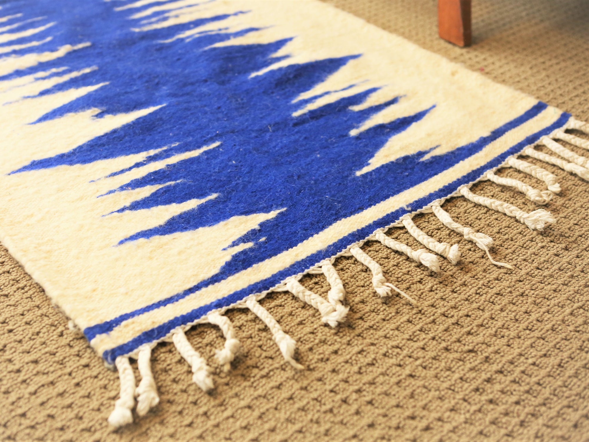 Blue Zebra Kilim Rug