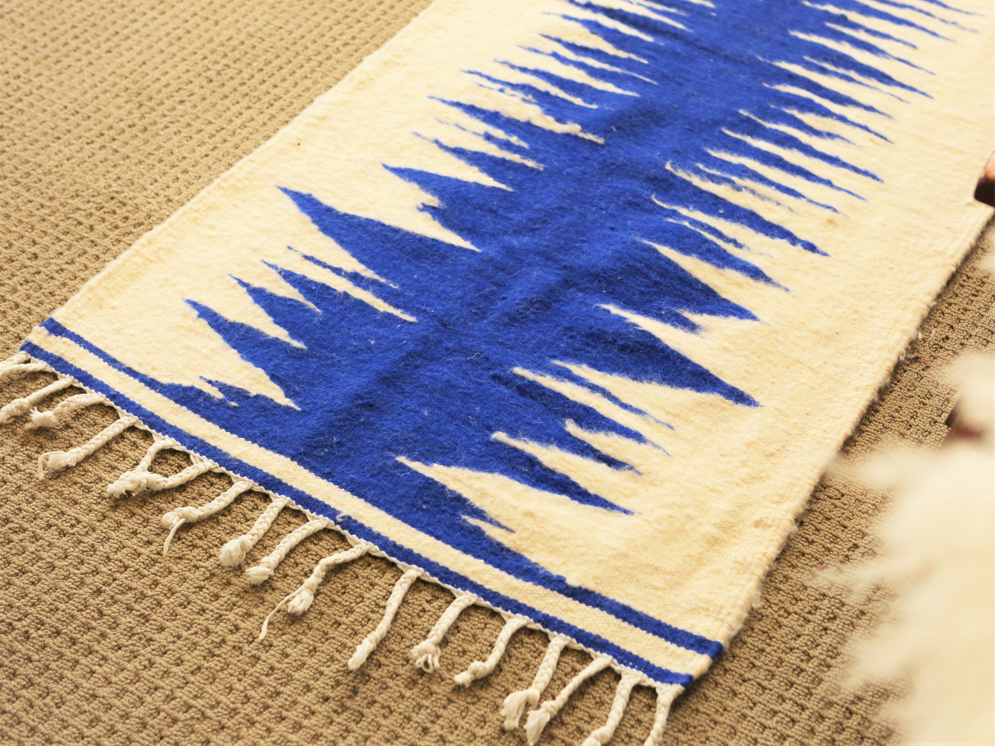 Blue Zebra Kilim Rug