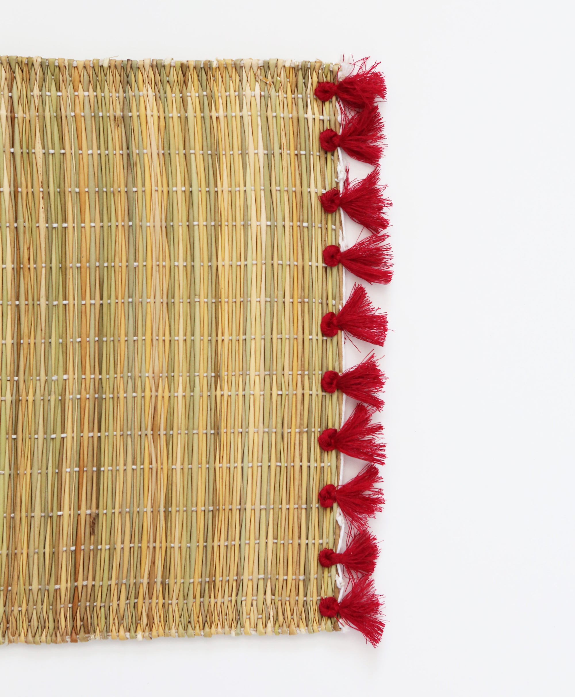 Tassel Rattan Placemat Set of 2