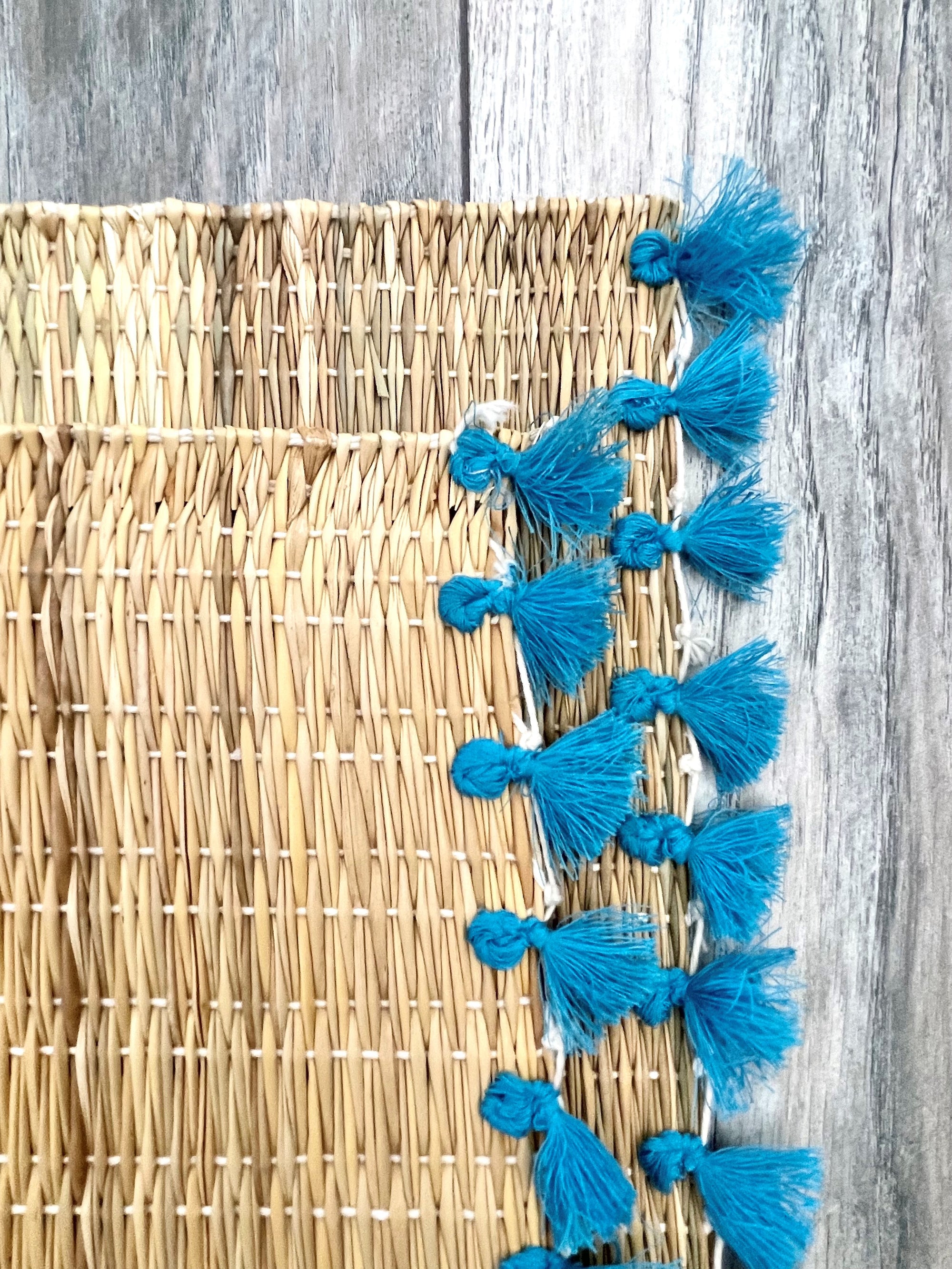 Tassel Rattan Placemat Set of 2